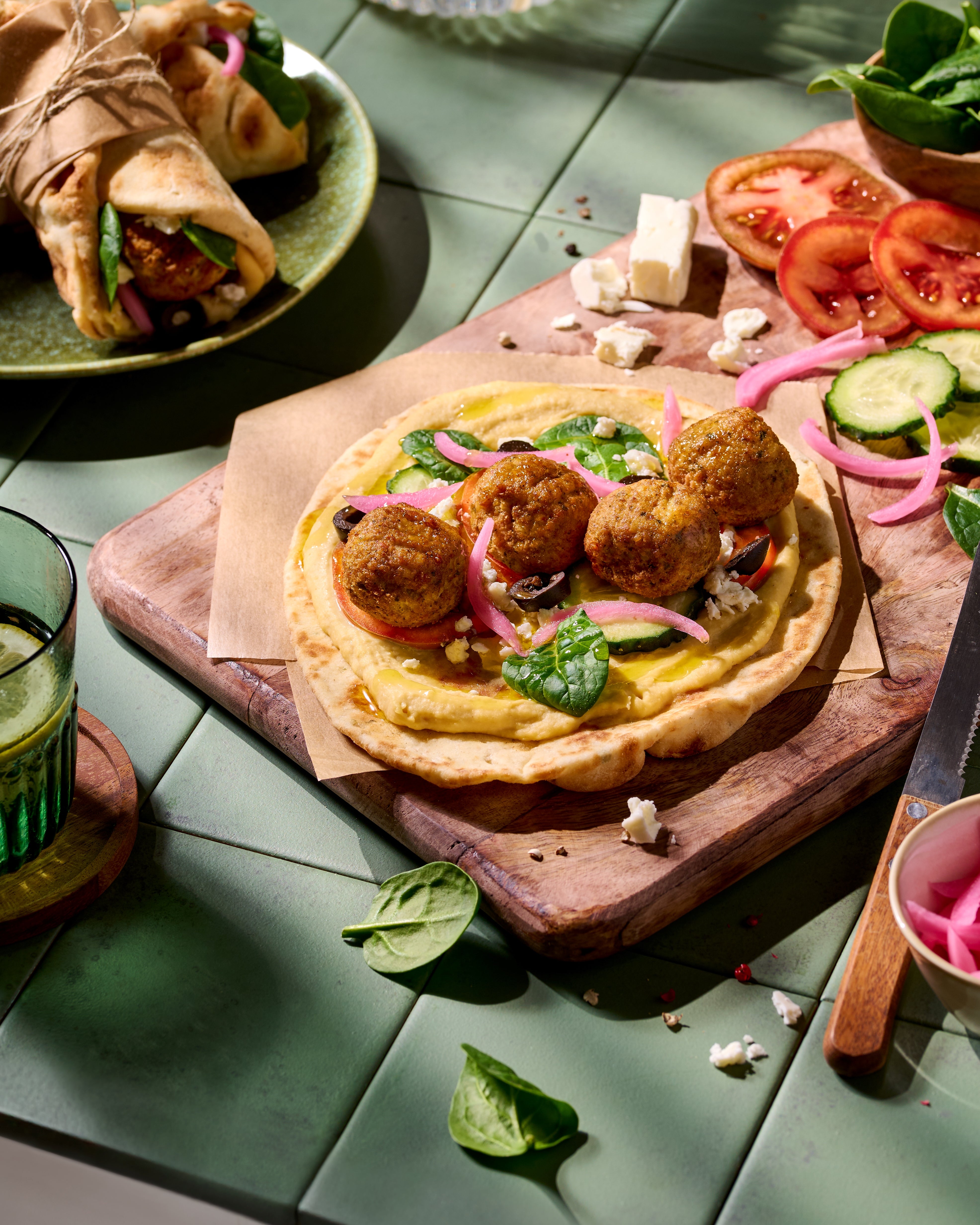 Original Falafel naan wrap Original Falafel naan wrap