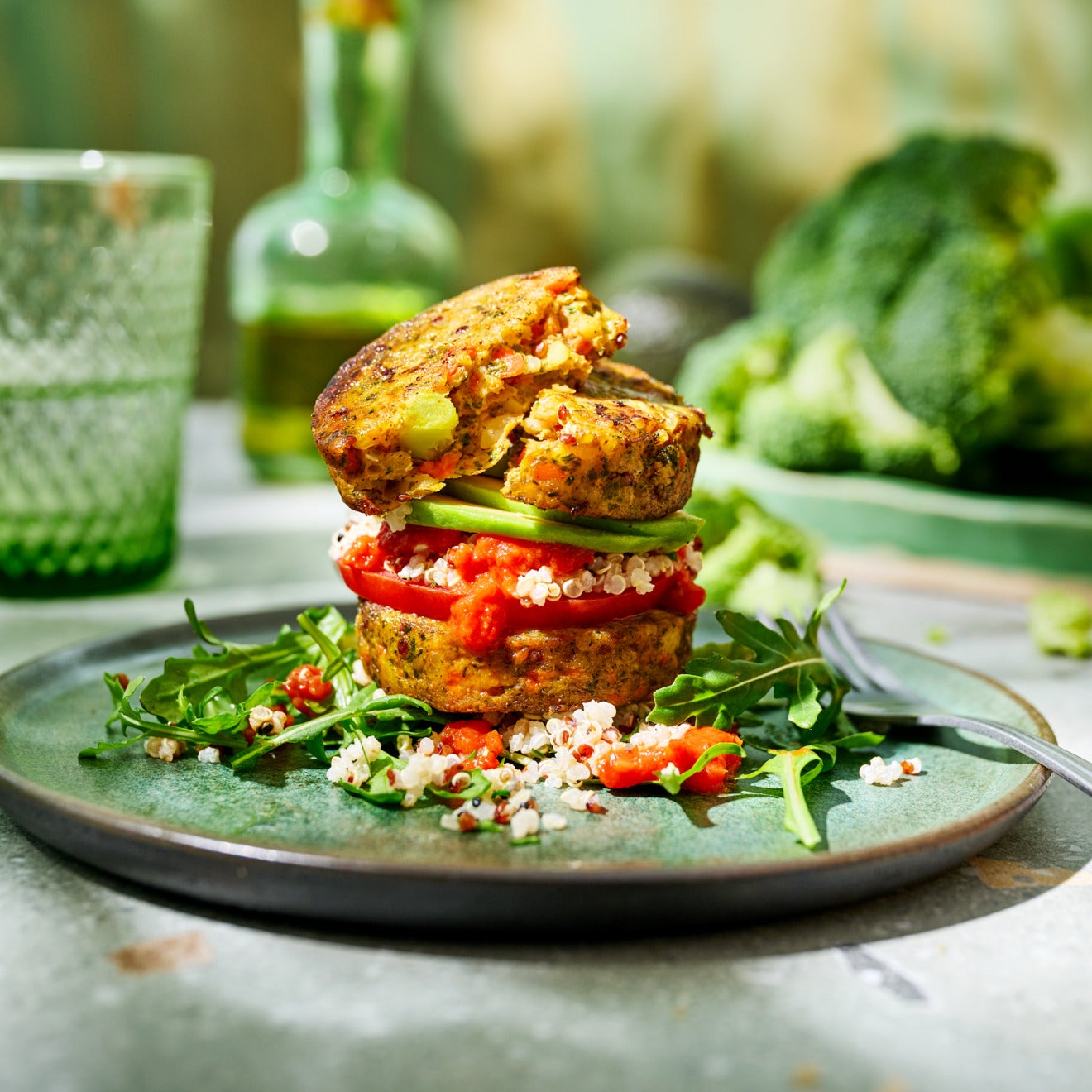 Broccoli Mini Burger Broccoli Mini Burger
