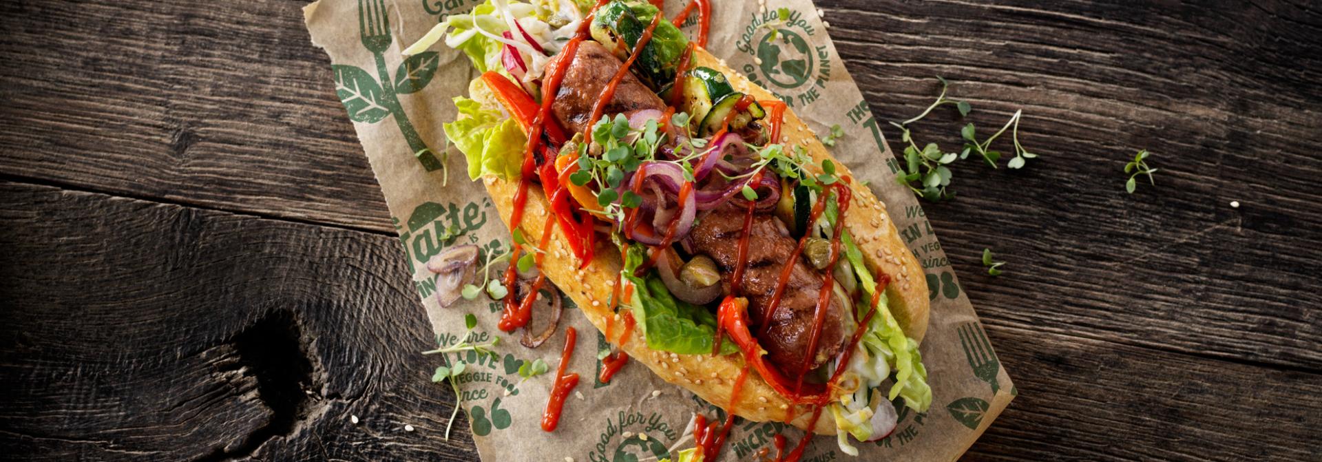 Grilled Sensational Hot Dog with Coleslaw