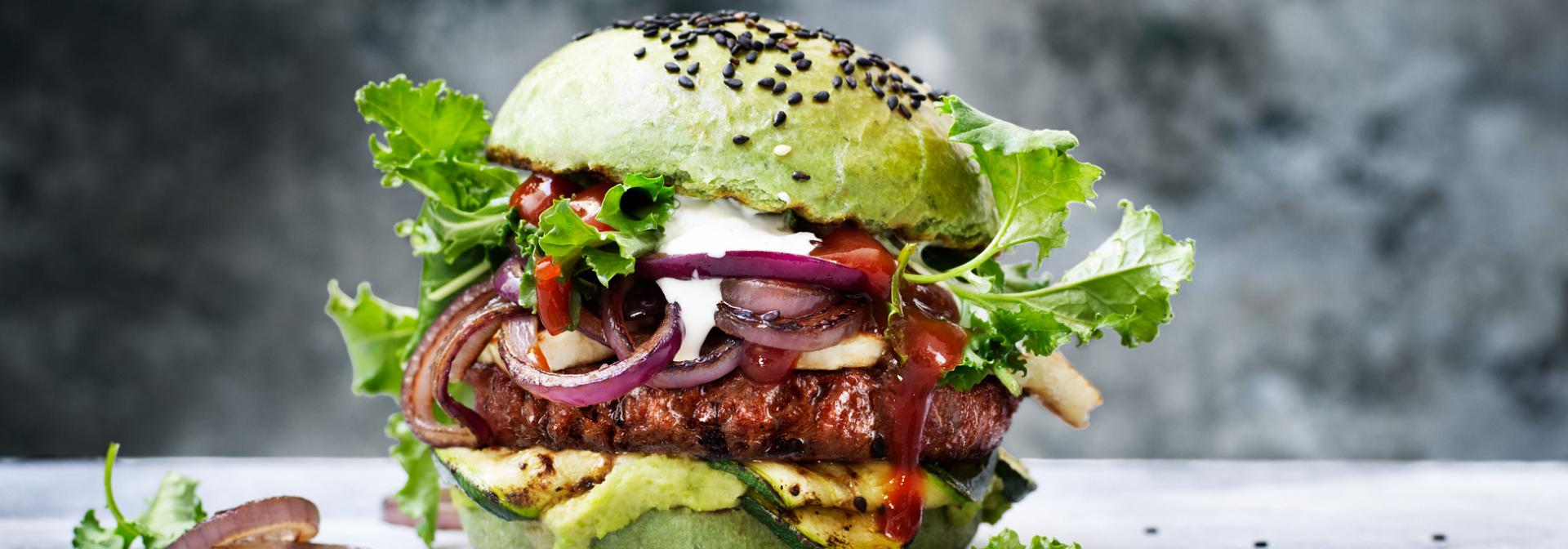 Vegetarian Green Sensational Burger