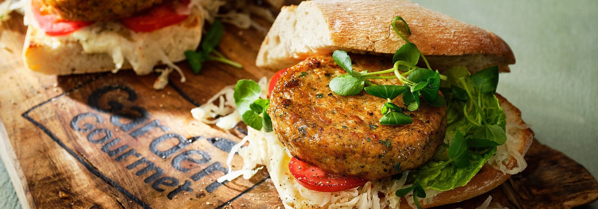 Frikadellen Sandwich with Sauerkraut salad