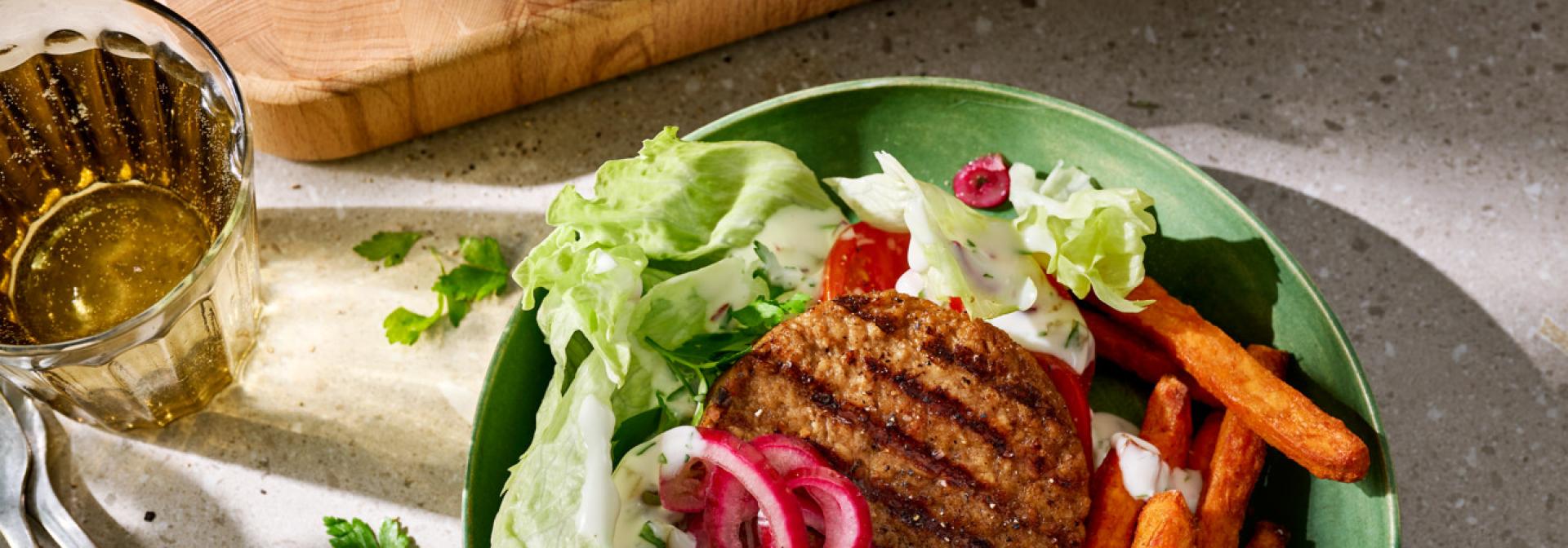 Quick Vegan Burger Bowl