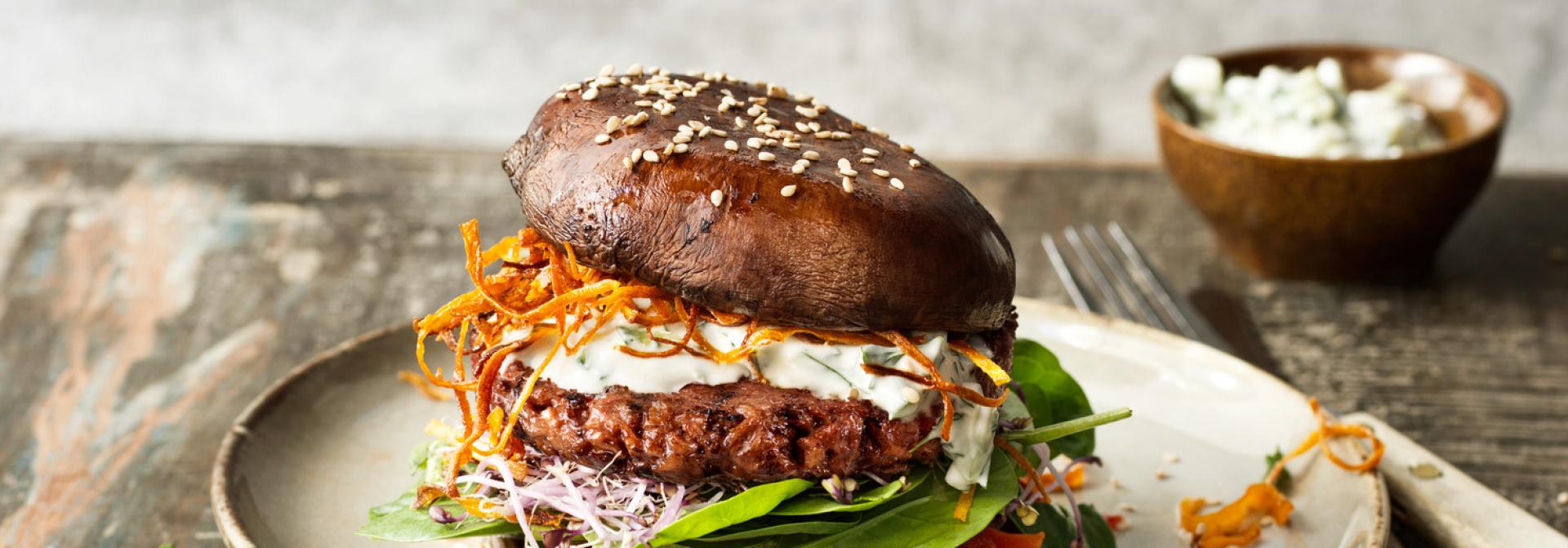 Vegan Sensational Portobello Burger
