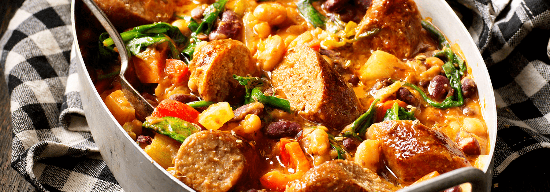 Bean stew with sensational sausage