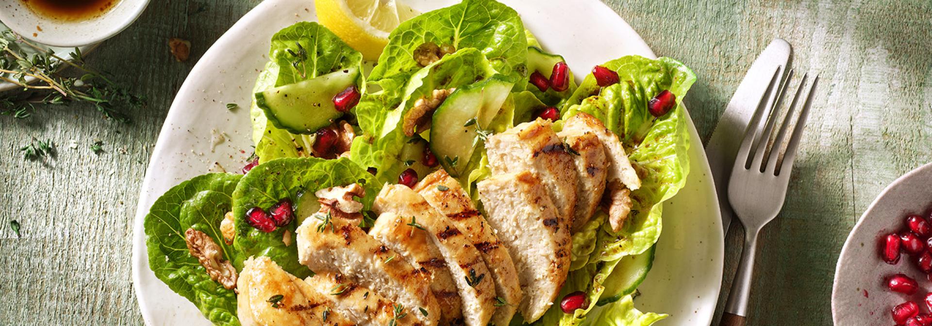 Grilled Vegan Chicken-Style Breast Salad