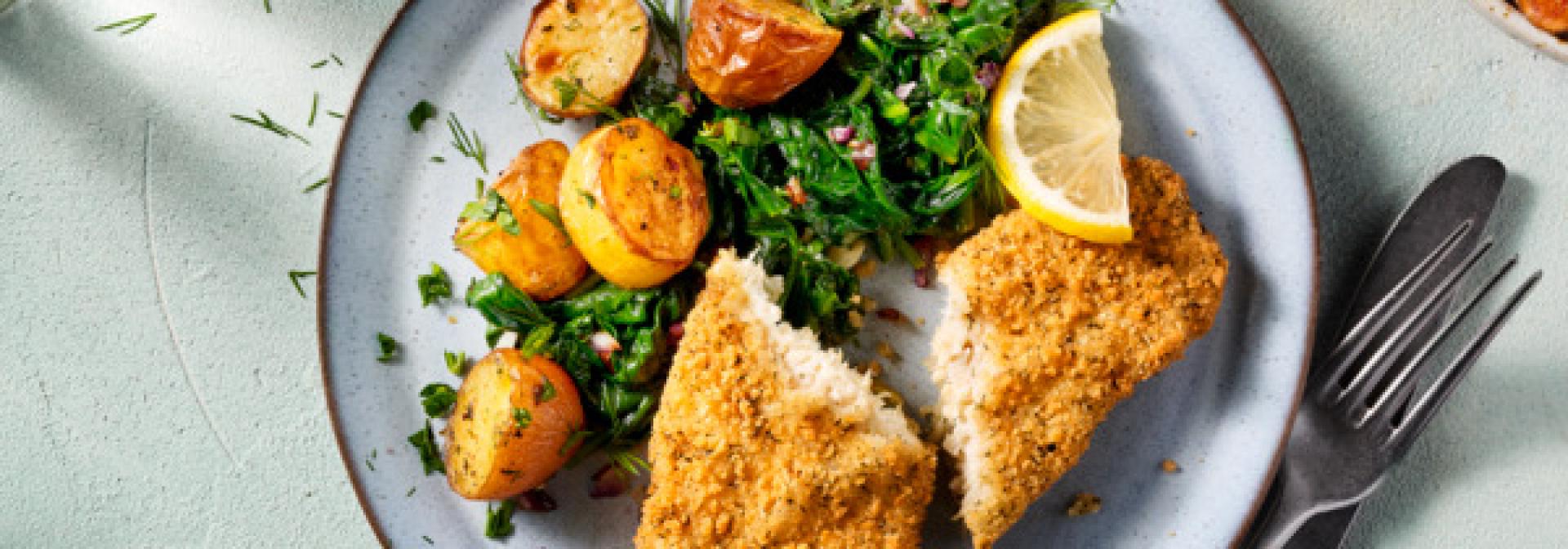 Marine-style fillet with spinach