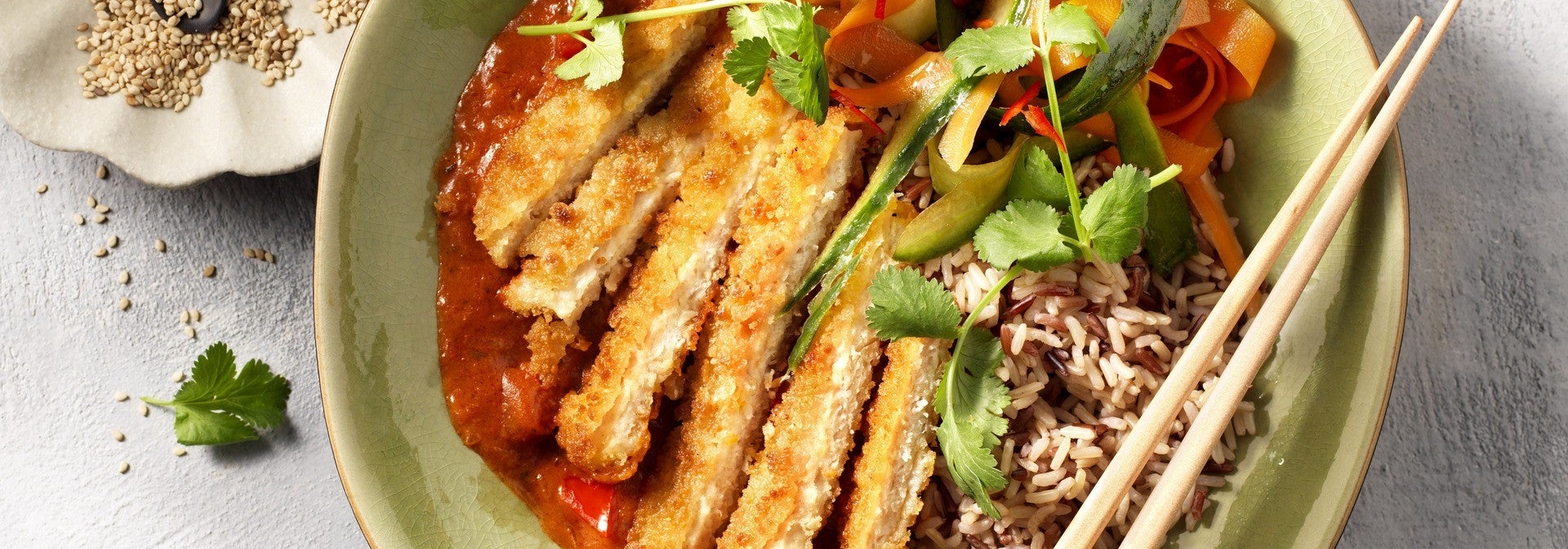 Vegan Curry with Schnitzel 'Katsu'