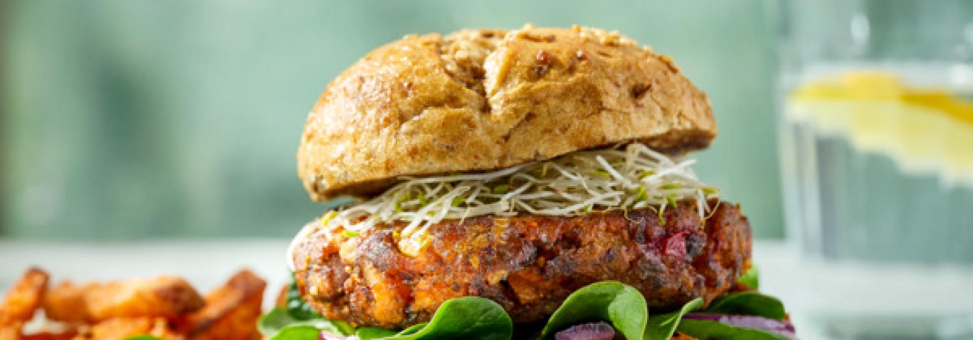 Vegan Smokey Sweet Potato Burger