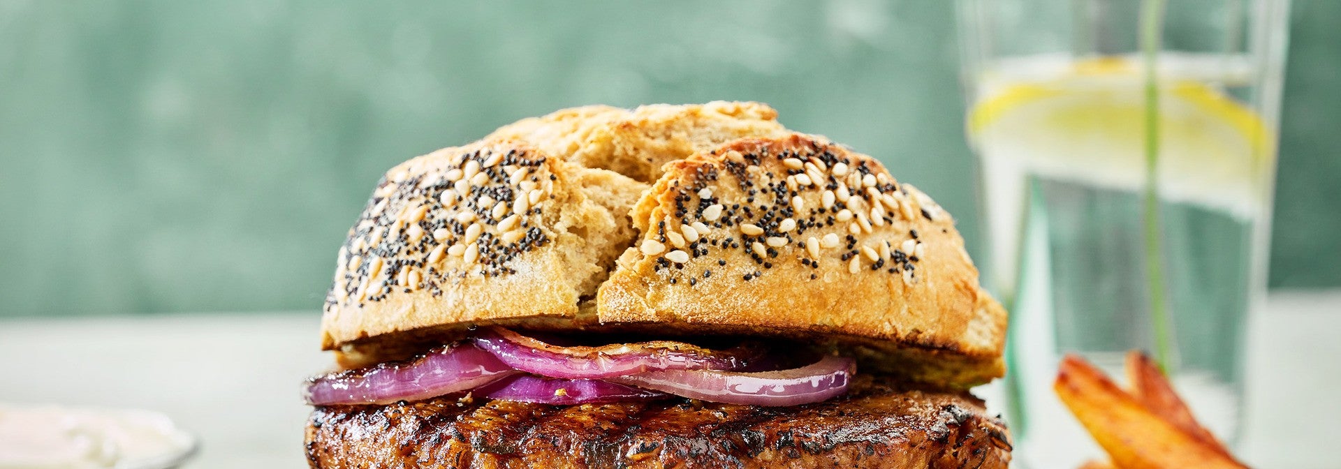 Grilled Veggies BBQ Burger