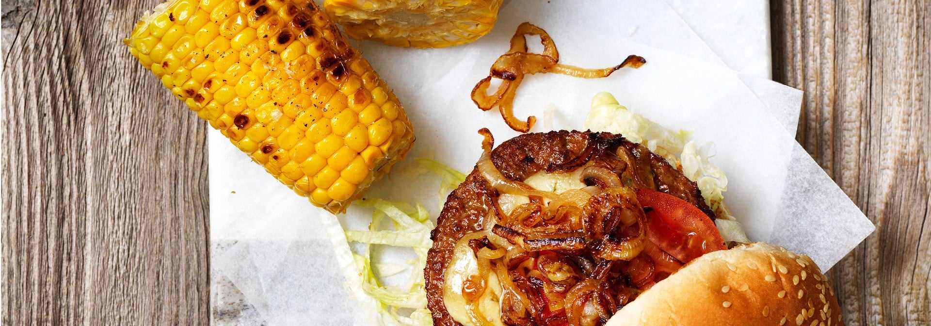 The Ultimate burger  - corn