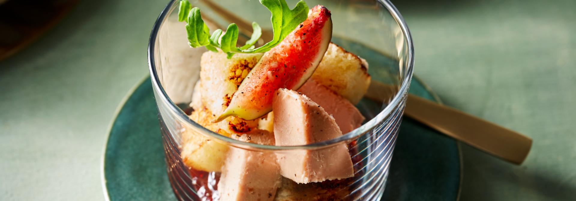 Starter glasses with Voie Gras