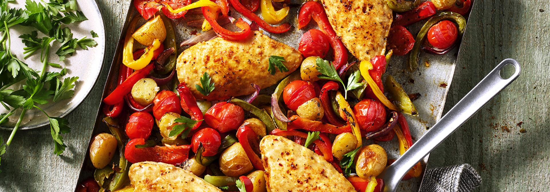 Vegan Piripiri-Style Traybake