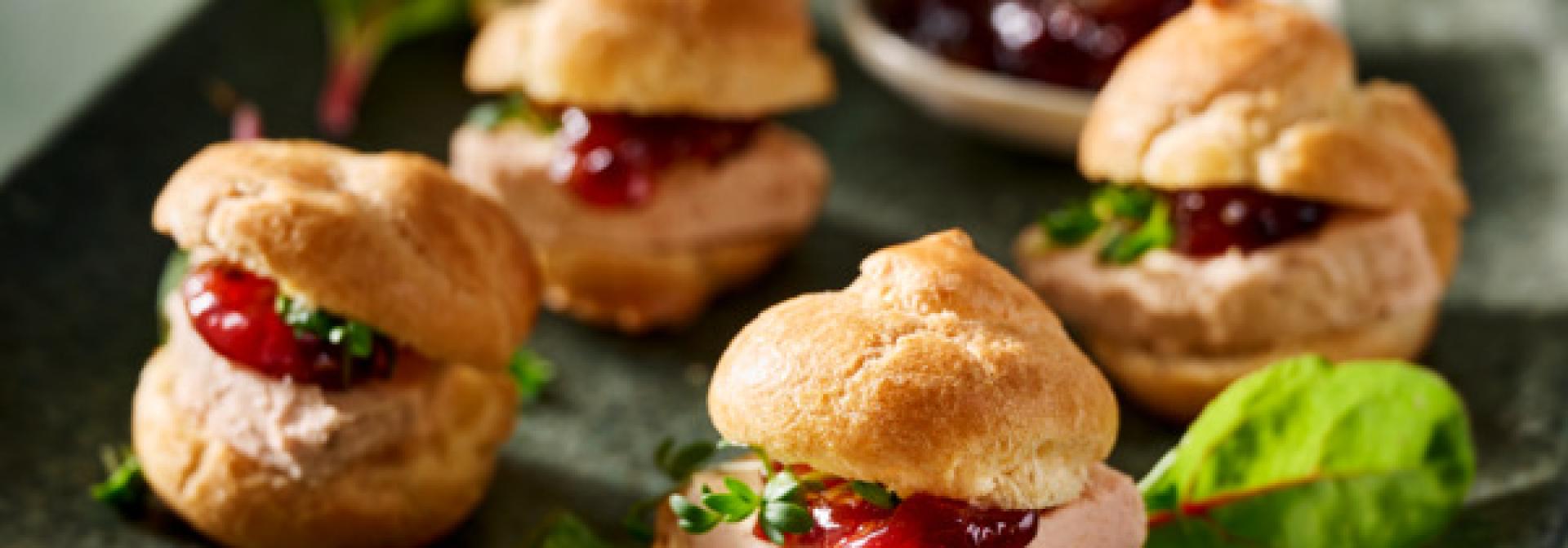 Puffed Pastry filled with voie gras