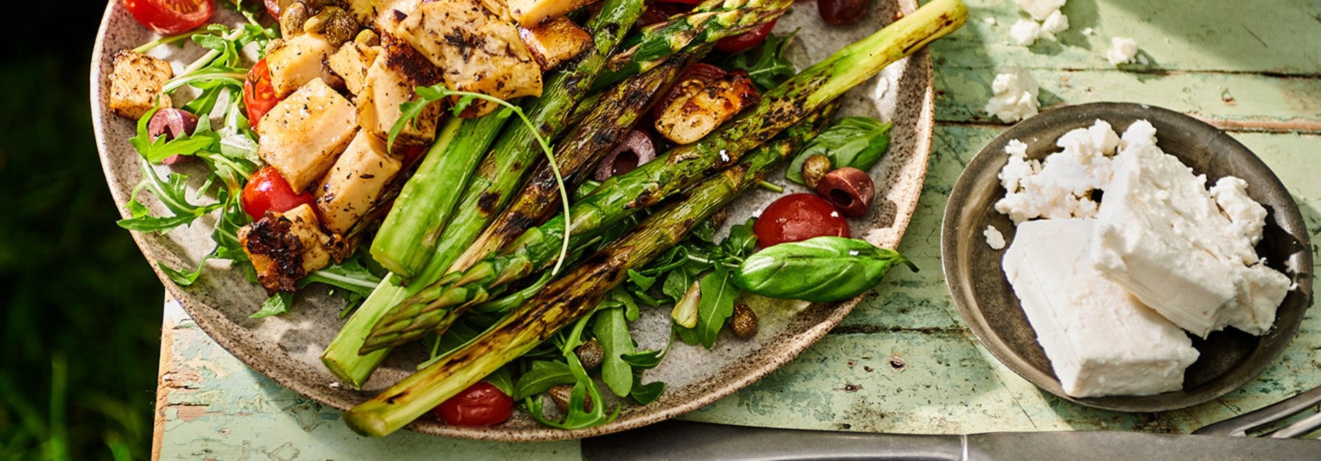 Mediterranean BBQ salad