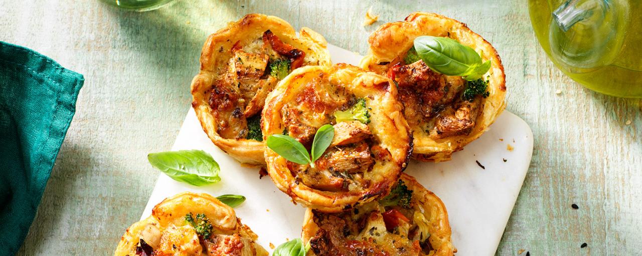 Mini Quiches with Marinated Pieces