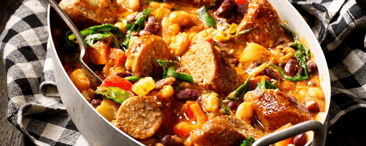 Bean stew with sensational sausage