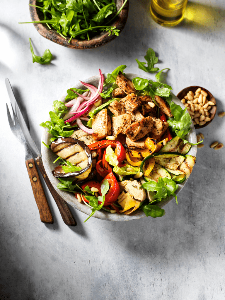 Garden Gourmet Marinated Pieces Mediterranean style used in a recipe ITALIAN MARINATED PIECES SALAD BOWL