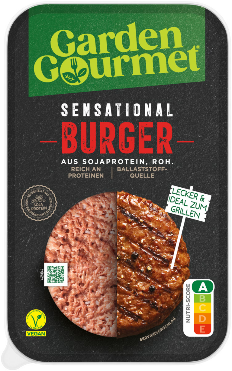 Garden Gourmet Sensational Burger German Packaging