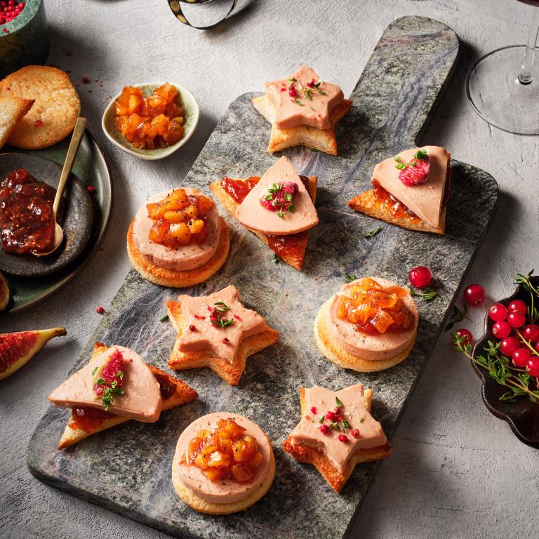 Garden Gourmet Voie Gras Xmas Toasts