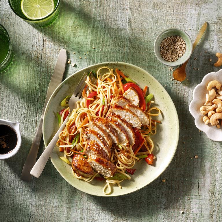 Vegan sticky marinated Chicken-Style Breast