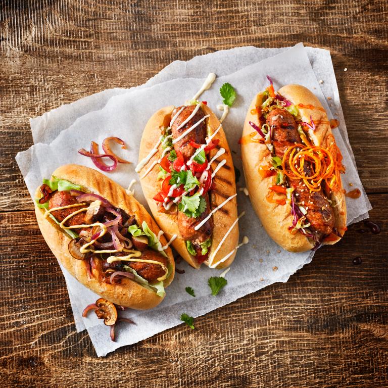 Sensational Hot Dog Trio I Garden Gourmet