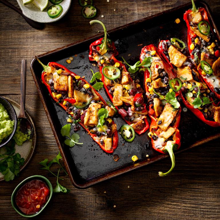Stuffed Mexican pointed peppers Garden Gourmet Sensational Marinated Pieces Mexican Style