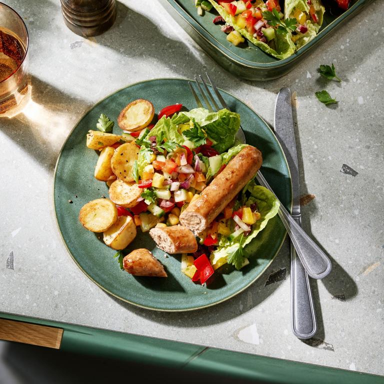 Bratwurst chopped salad