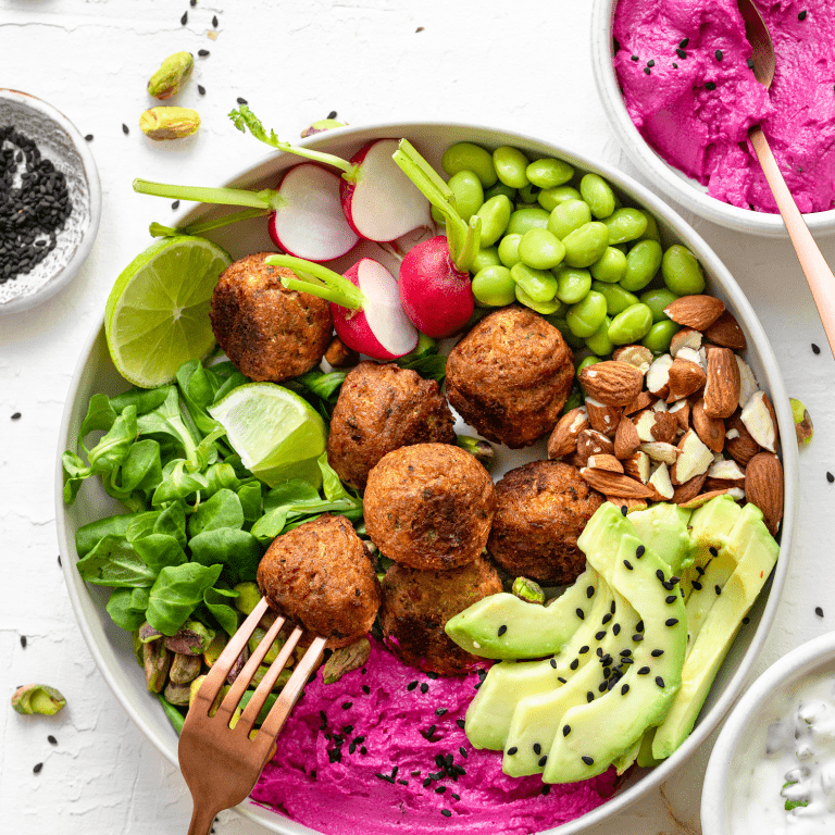 Falafel Poké Bowl Veggie Falafel Poké Bowl