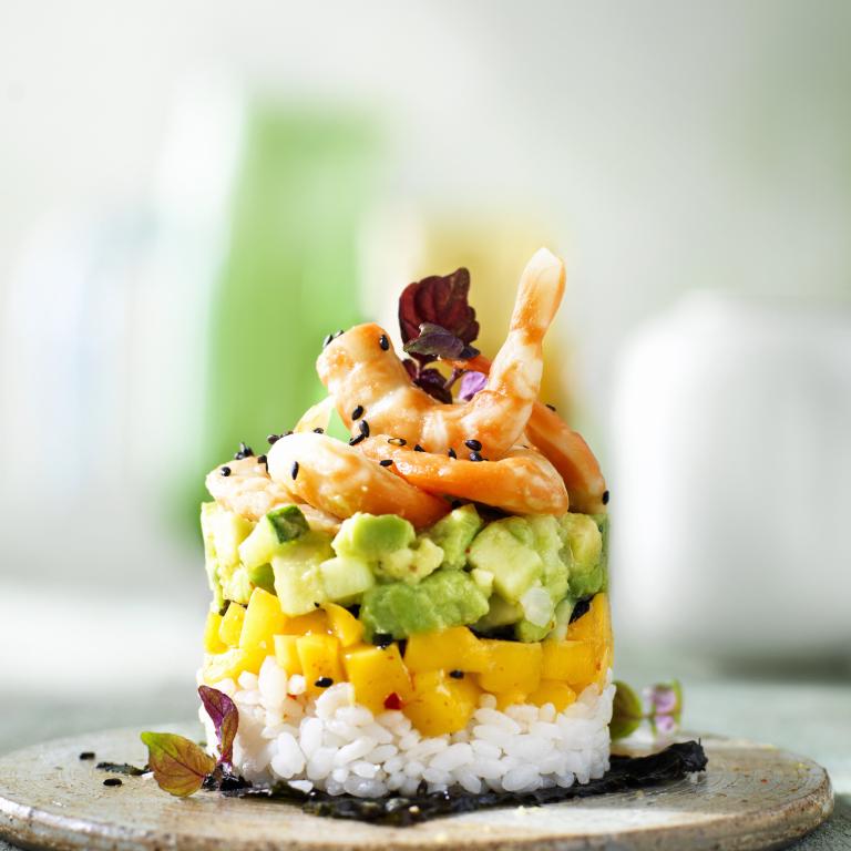 Vegan Sushi Vrimp Stack