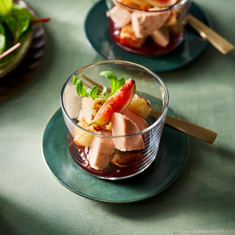 Starter glasses with Voie Gras