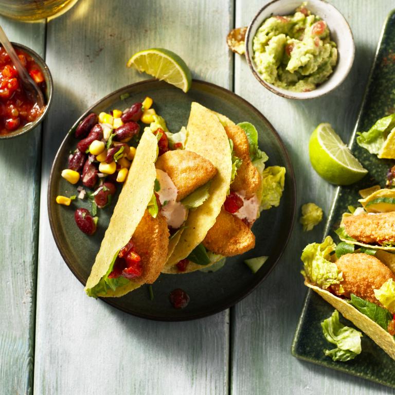 Mexican Tacos with Vegan Nuggets