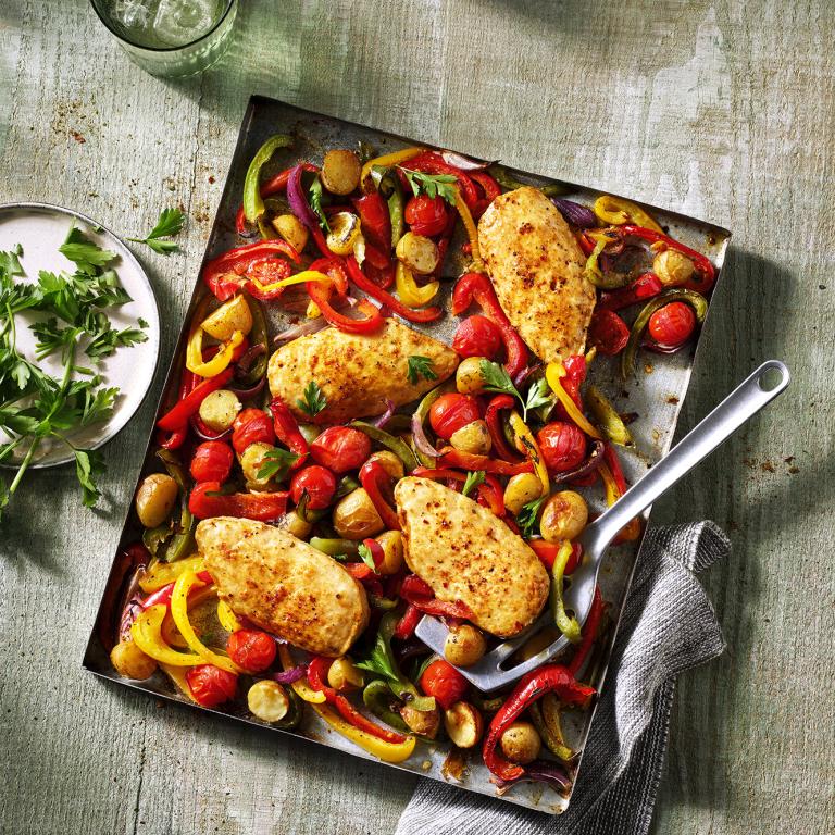 Vegan Piripiri-Style Traybake