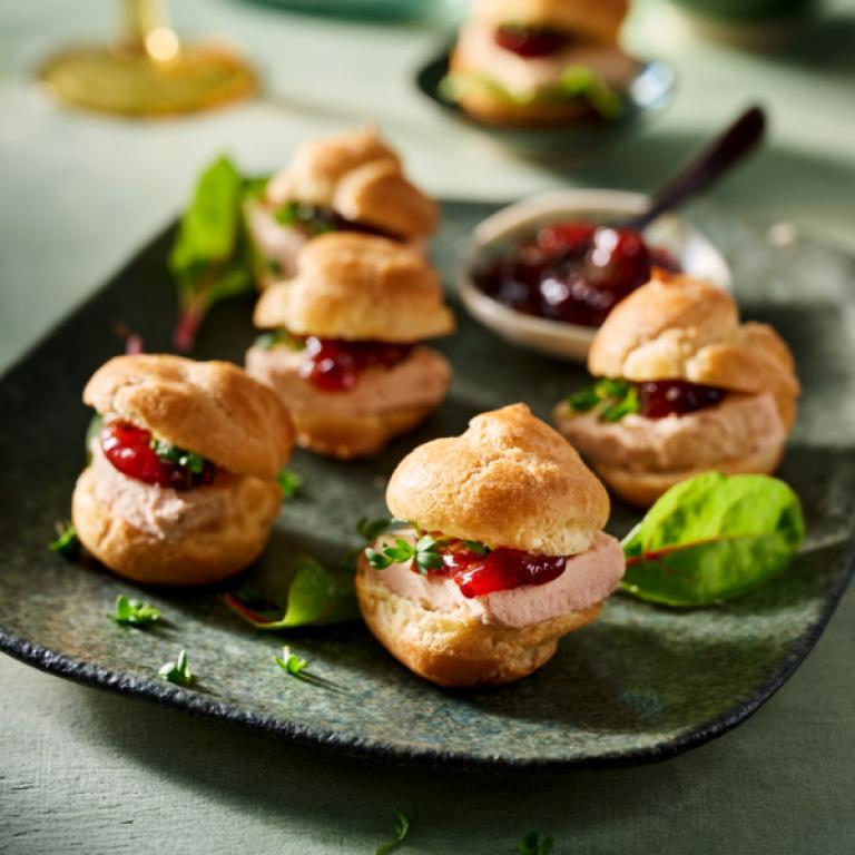 Puffed Pastry filled with voie gras