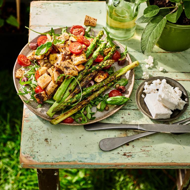 Mediterranean BBQ salad